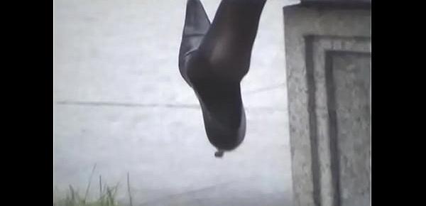  Shoe dangling Outside